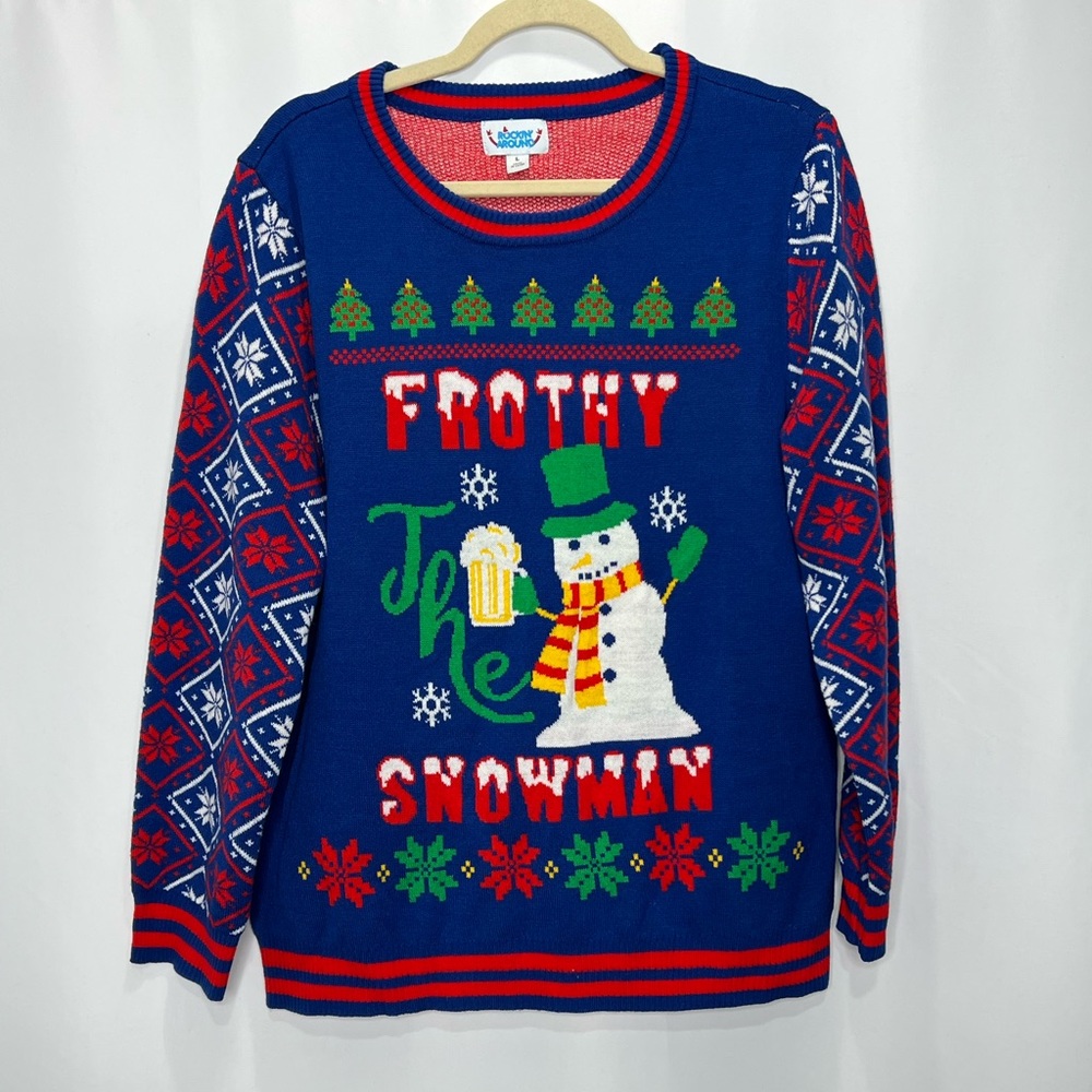 Ugly Christmas Sweater Frothy the Snowman